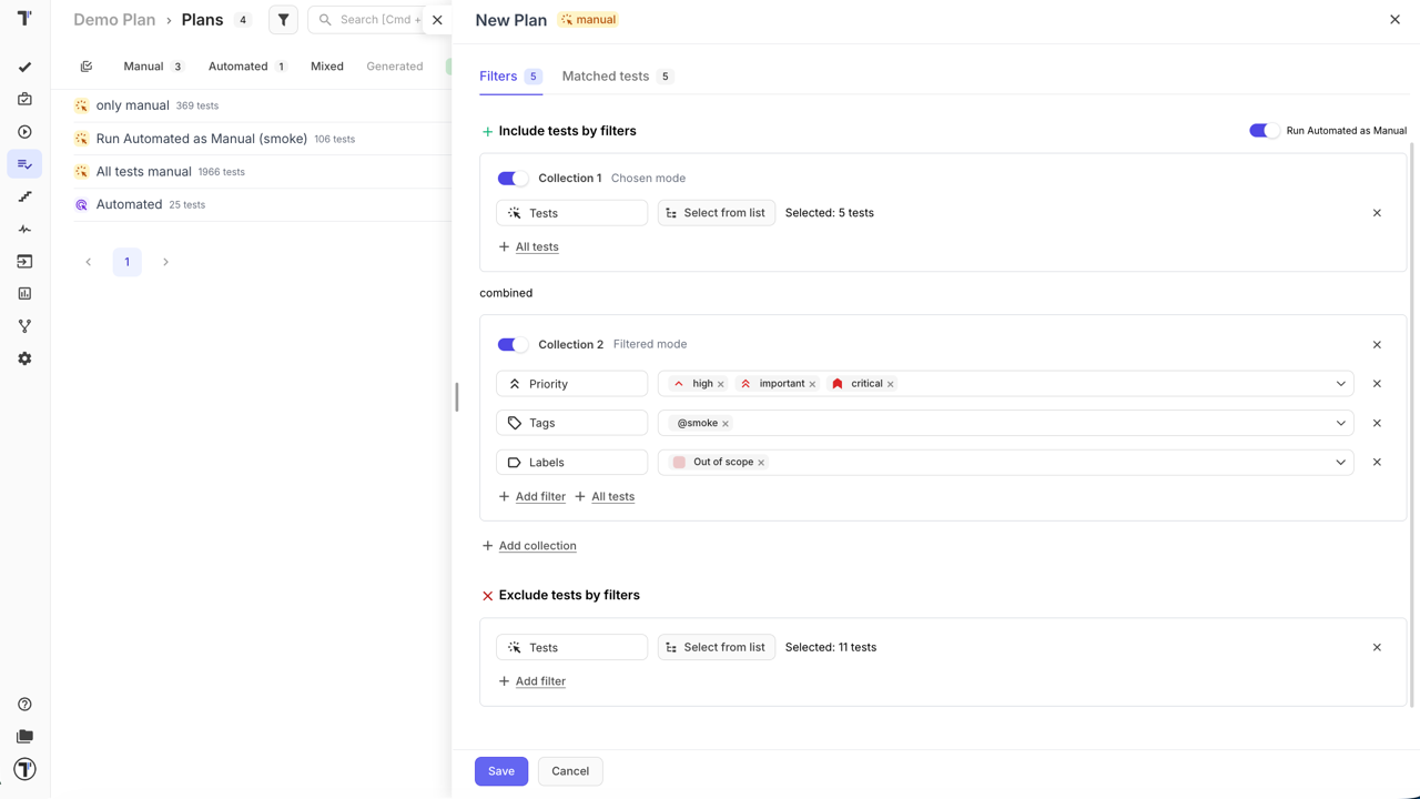 Collections & filters